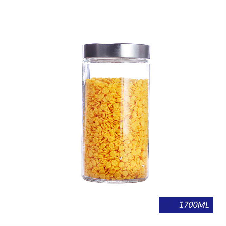 small and larage size kitchen jars food storage glass jar