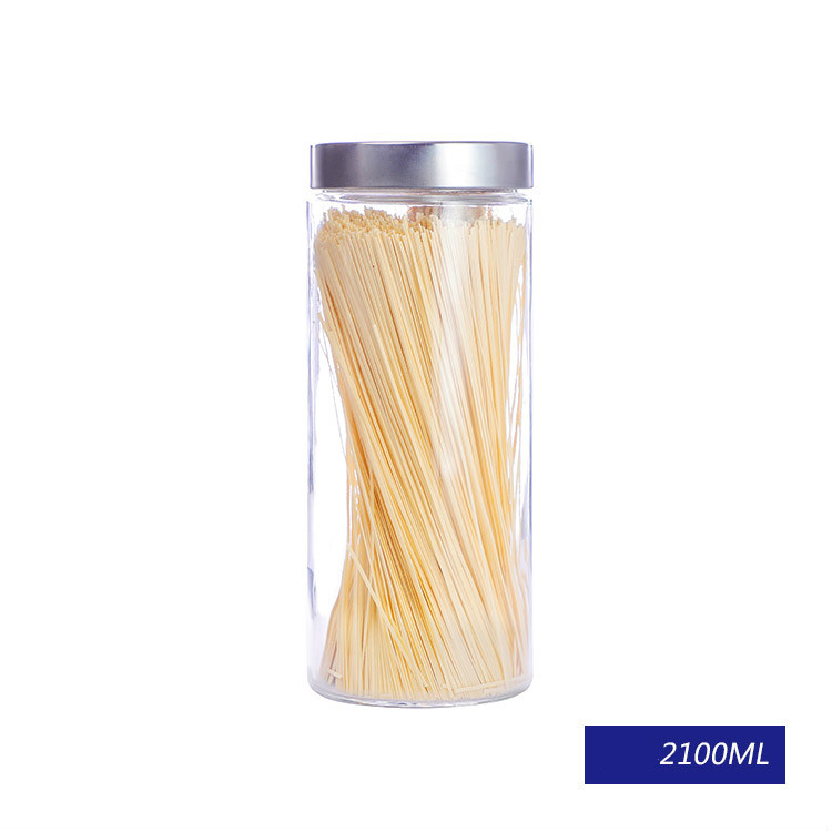 small and larage size kitchen jars food storage glass jar