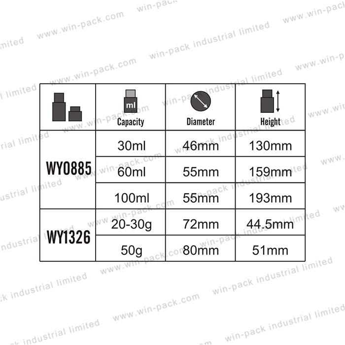 small clear custom green color empty round acrylic jar for cream 30g 50g