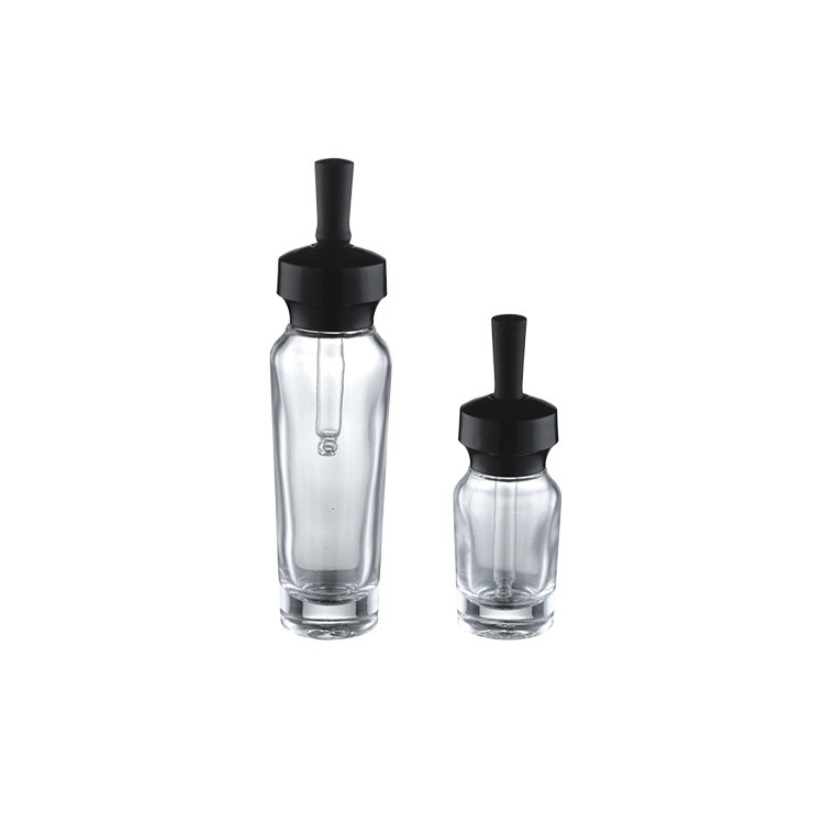 small cosmetic glass jars and bottle 50g 20ml 30ml 50ml 100ml 120ml luxury hot sale packaging with rose gold color UV lid