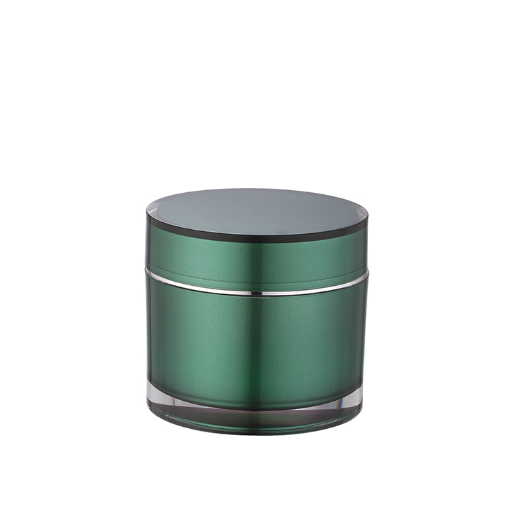 small dark green acrylic plastic straight round jar 5g 10g 15g 30g 1oz 50g 100g 150g 200g cream jar with sniff for face cream