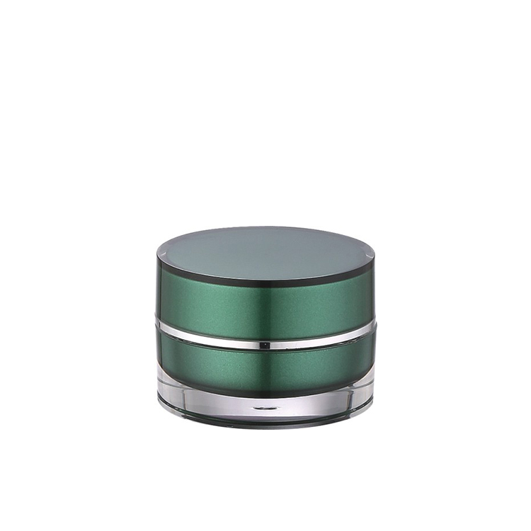 small dark green acrylic plastic straight round jar 5g 10g 15g 30g 1oz 50g 100g 150g 200g cream jar with sniff for face cream