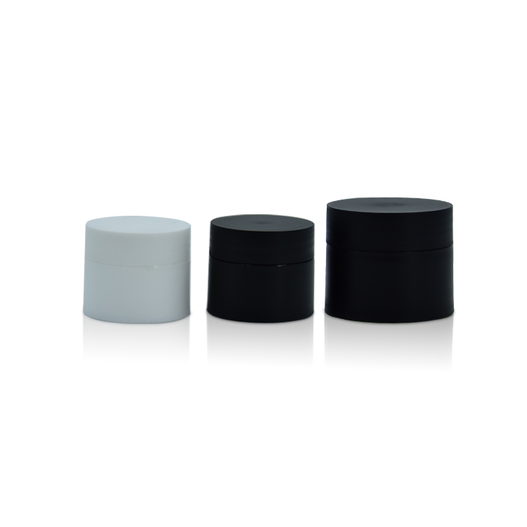 small facial care cream jar 5g 10g black and white plastic pp cosmetic jar cute printed jars for skincare
