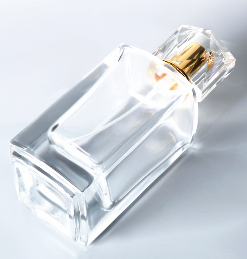 small glass perfume bottle 20ml 30ml 50ml empty square perfume bottles aluminum cap perfume bottle
