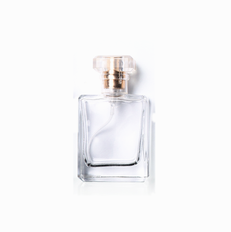 small glass perfume bottle 20ml 30ml 50ml empty square perfume bottles aluminum cap perfume bottle