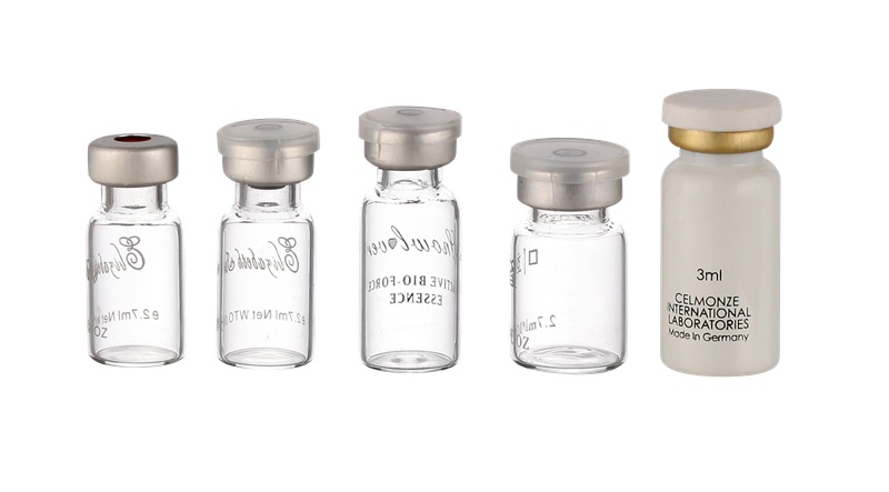 small glass vial hair ampoule bottle glass vial 5ml with cap