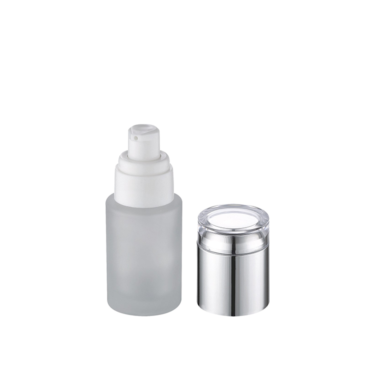 small recycle round cosmetic packaging glass jar 20g 30g 50g frosted matte eye cream container jars with screw lid