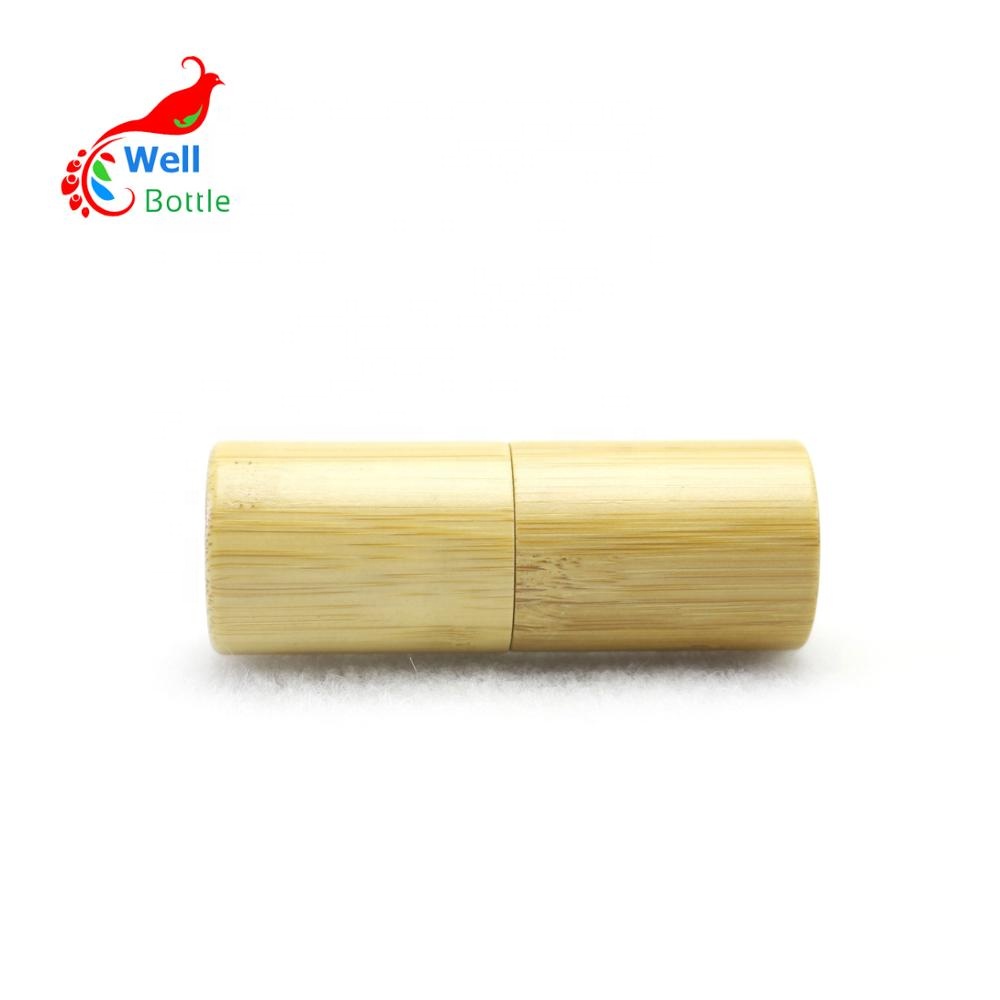 small tiny essential oil twist pump bamboo bottle cosmetic packaging perfume bamboo spray glass bottle with mist spray BJ-196C