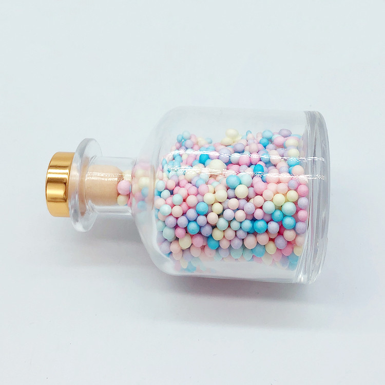 smart style high quality luxury 250ml round aroma diffuser glass bottle with lid