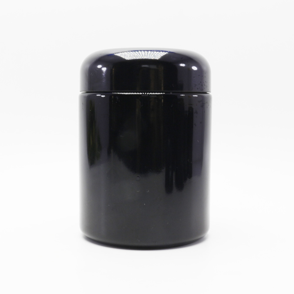 smell proof black uv black violet glass jar for food VJ-71S