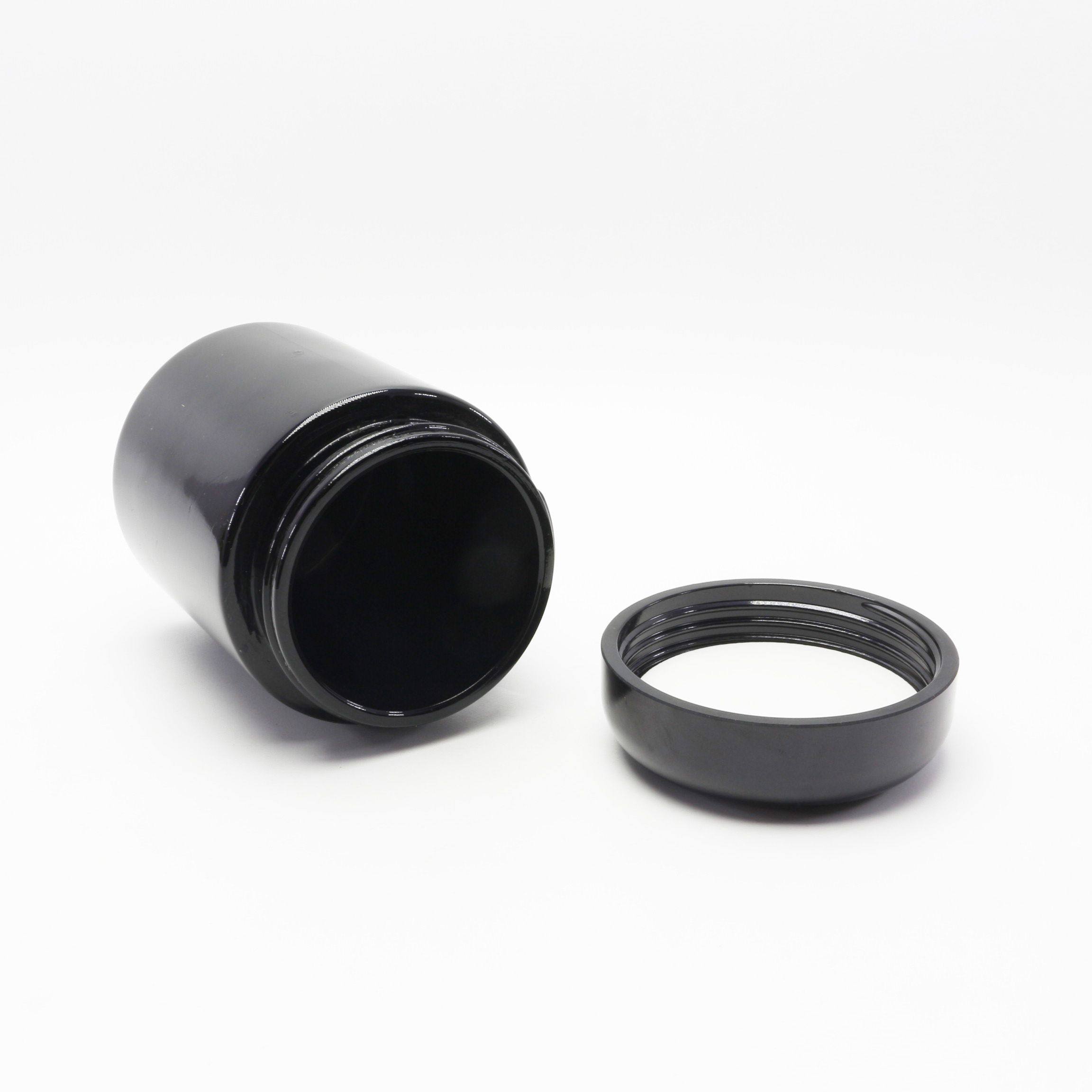 smell proof black uv black violet glass jar for food VJ-71S