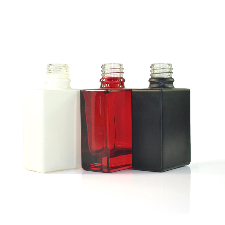 smoke oil e liquid 15ml 30ml 50ml 100ml black clear blue red rectangular glass dropper bottle with cap