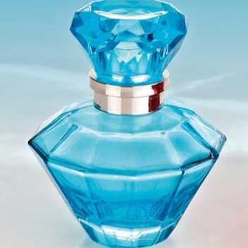 special design luxurious glass material shampoo bottles diamond shaped perfume bottle