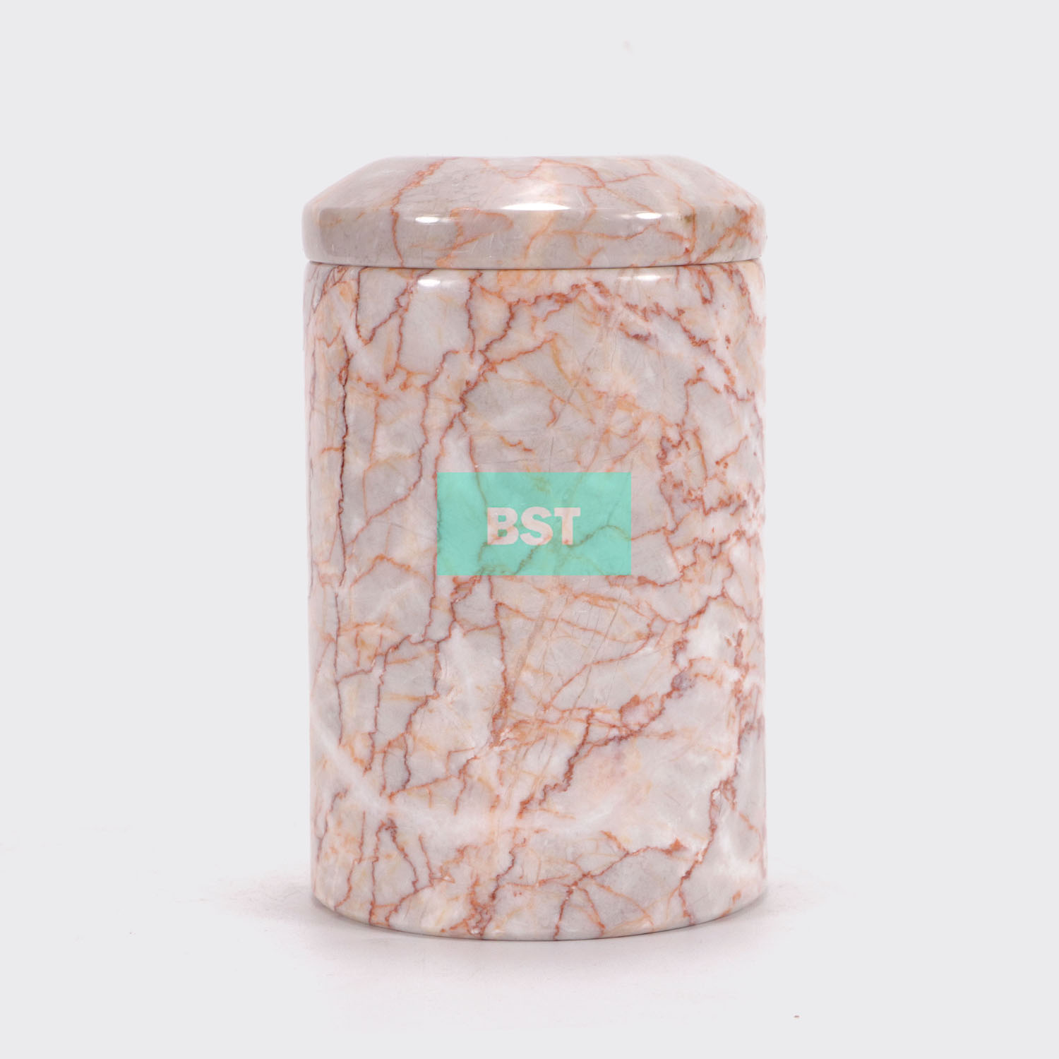 special marble canister with lid make kitchen and bathroom worktop tidy