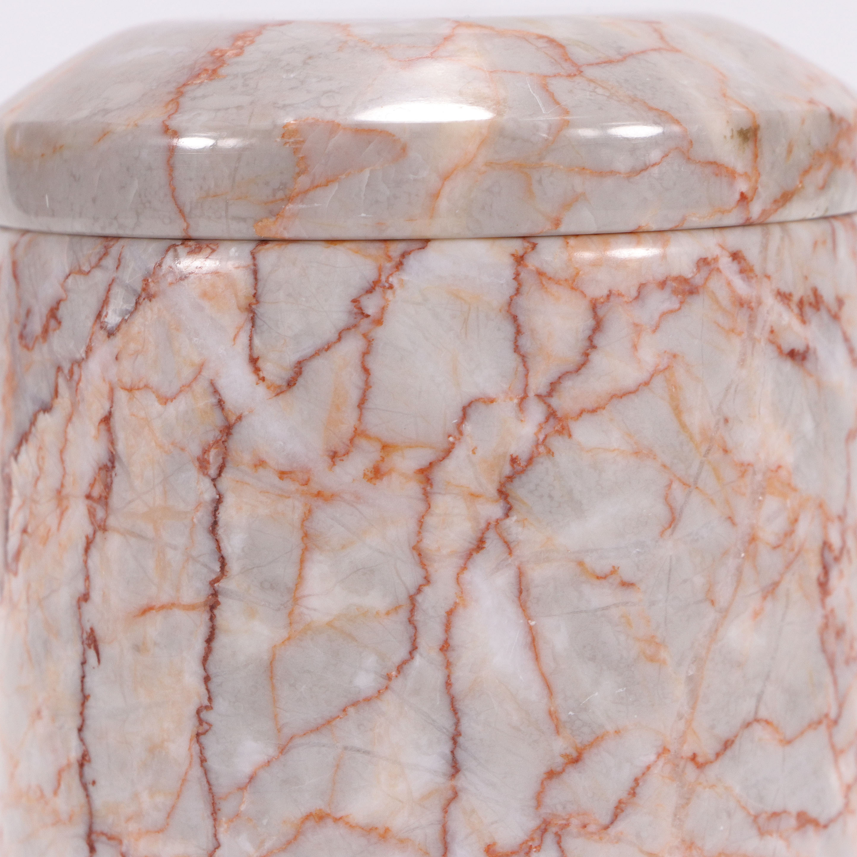 special marble canister with lid make kitchen and bathroom worktop tidy