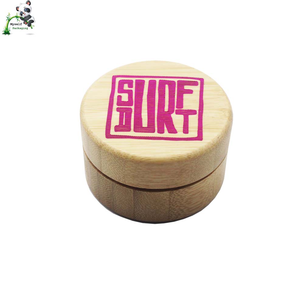 spice herb coffee saffron packaging food grade bamboo aluminum jar container BP-137K