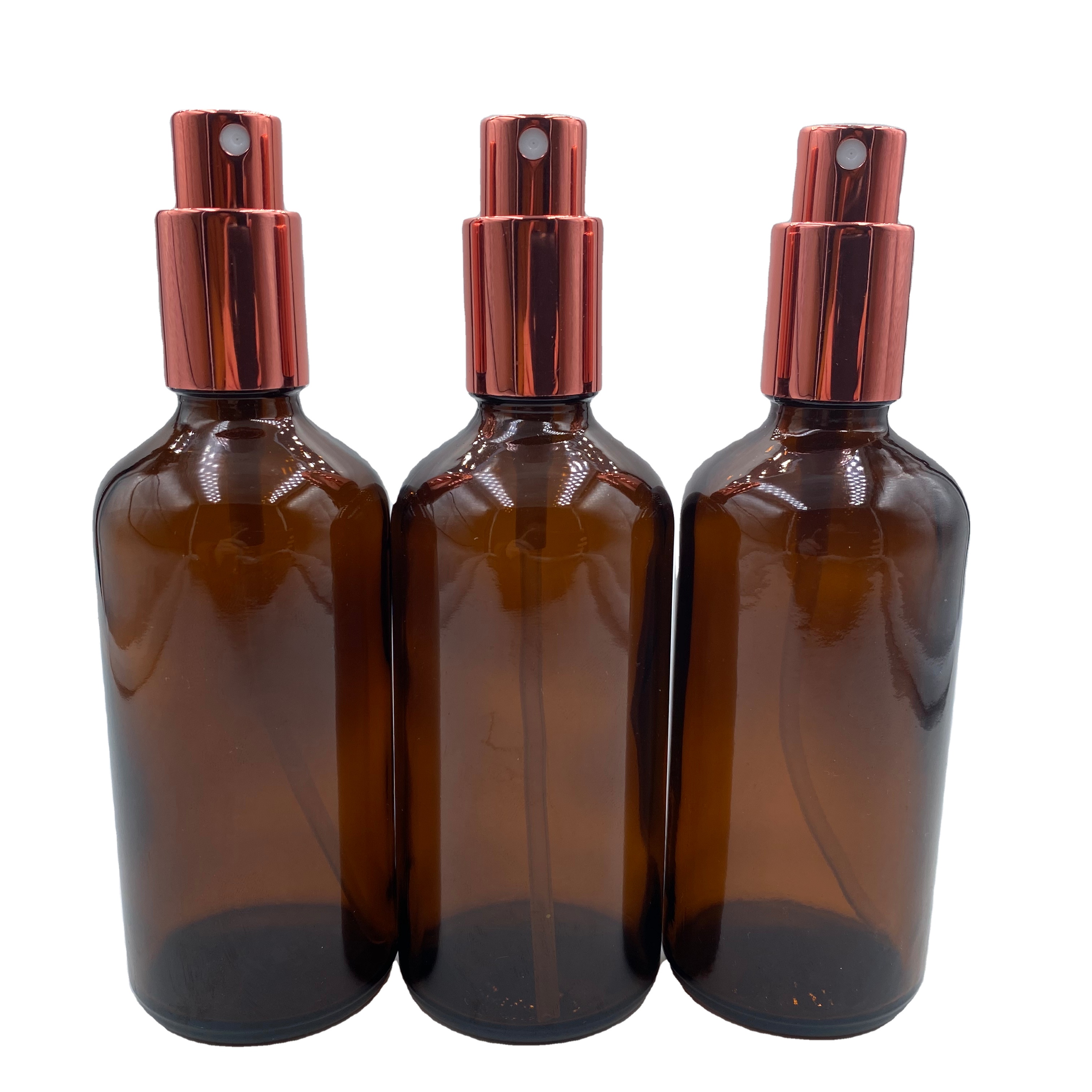 spray bottle glass 100ml Portable amber glass bottle 4 oz with spray