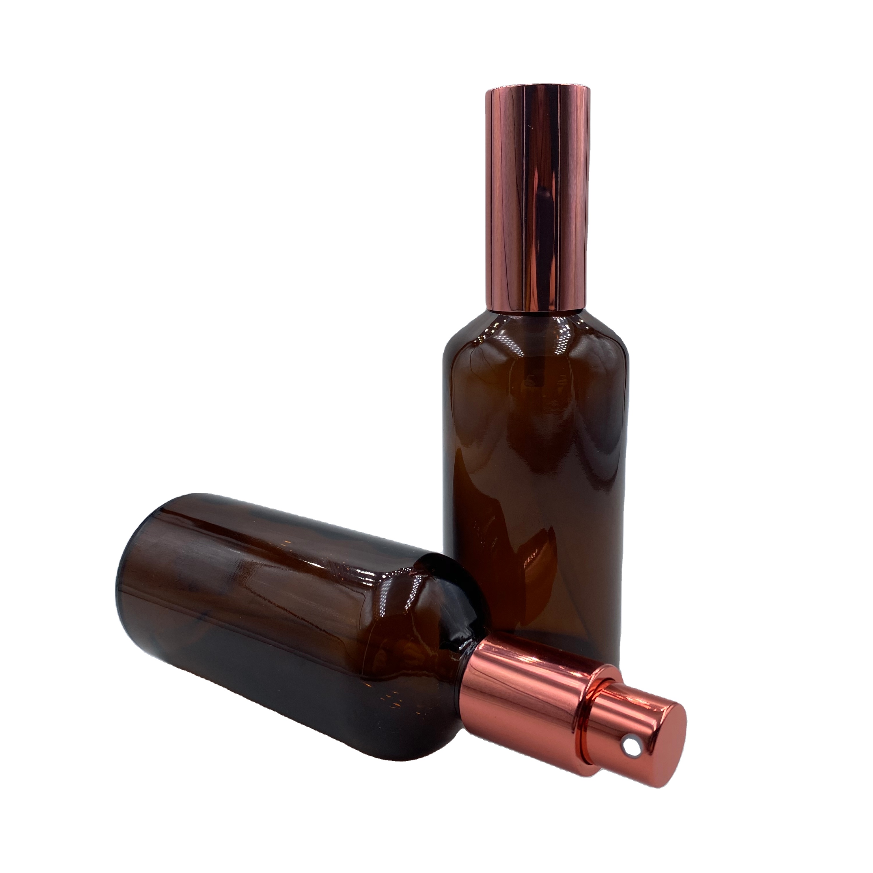 spray bottle glass 100ml Portable amber glass bottle 4 oz with spray