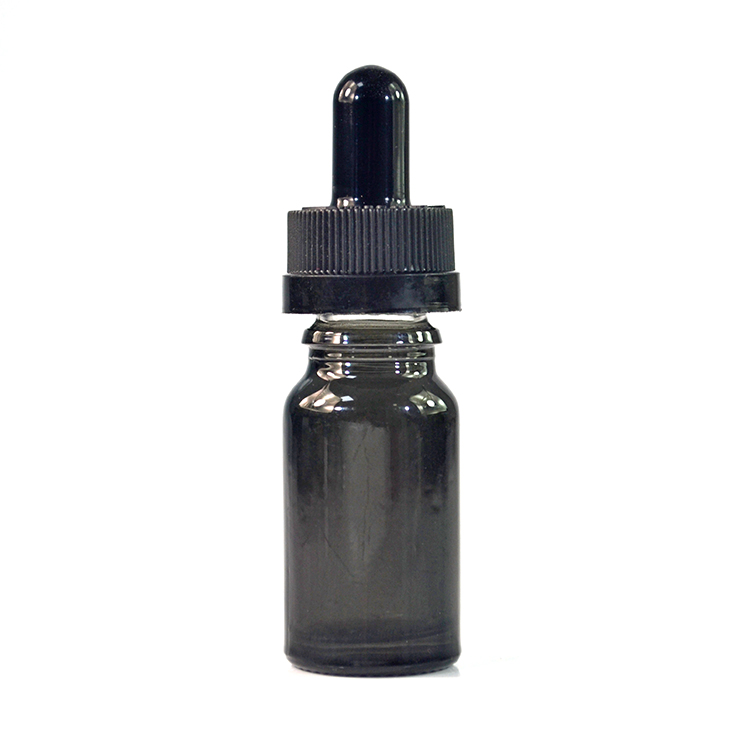 spraying black red 15ml 20ml 30ml 50ml 100ml glass dropper bottle with childproof cap