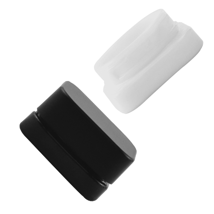 square concentrate jar with child resistant cap 5ml 9ml Cream Glass hemp oil packaging white clear black