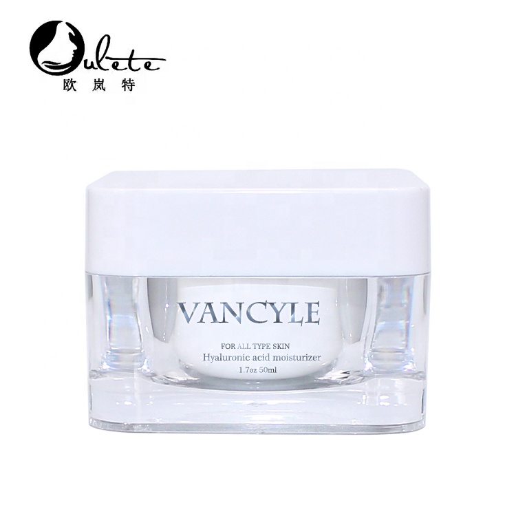 square jar 15g 20g 30g 50g transparent acrylic packaging thick wall cosmetic white cream jar