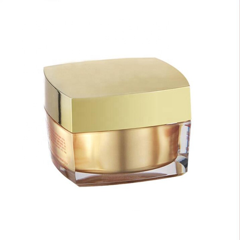 square packaging matte white skin care pump bottle cream jar container acrylic cosmetic set