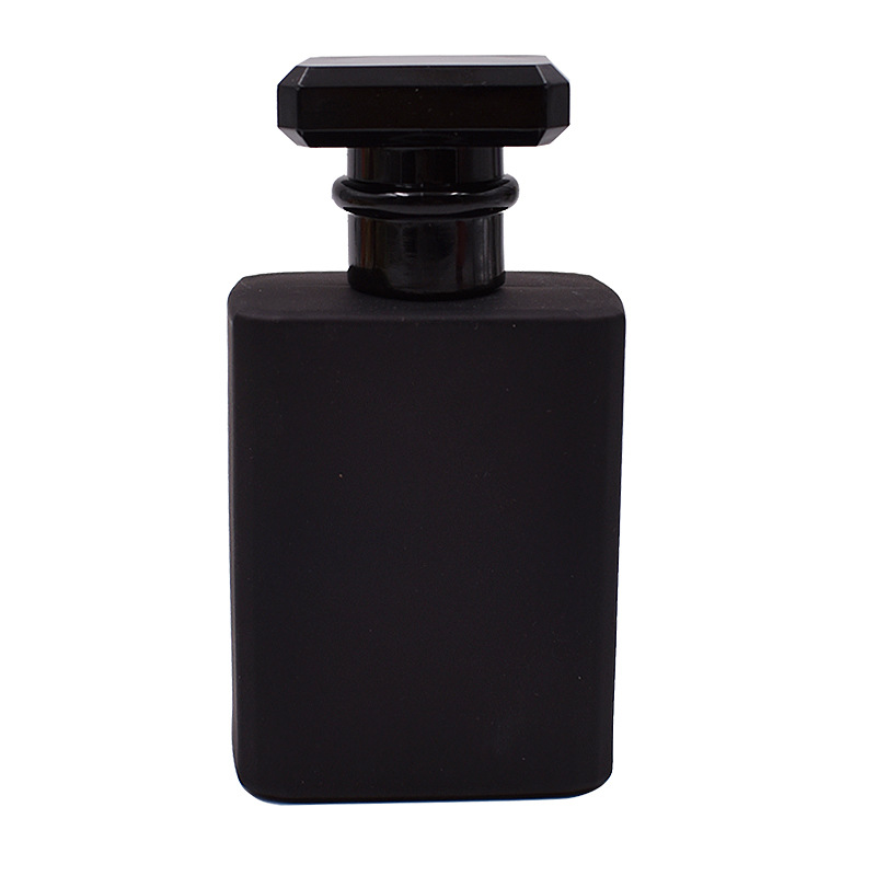 square popular hot selling 50ml perfume bottle black perfume bottles