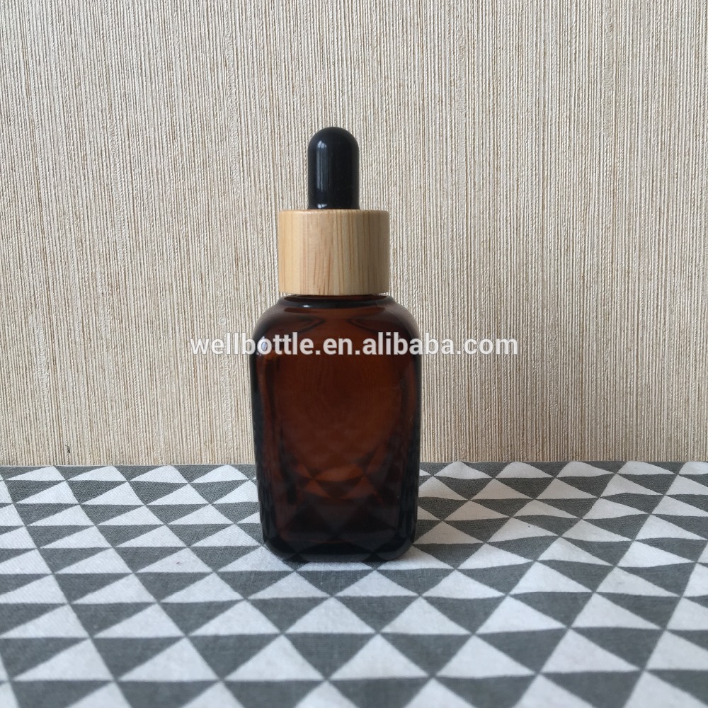 square victoria secret perfume glass dropper bottle with pipettes Square-14R