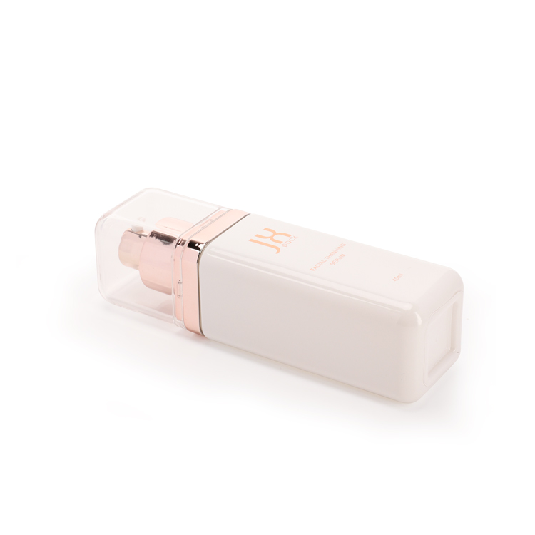 square white Luxury Cosmetic Packaging Empty OEM Cosmetic Containers cosmetic jar with gold lid