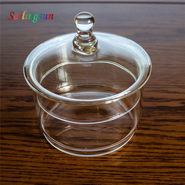 stack up storage customization capacity clear lid handmade pyrex glass jar set