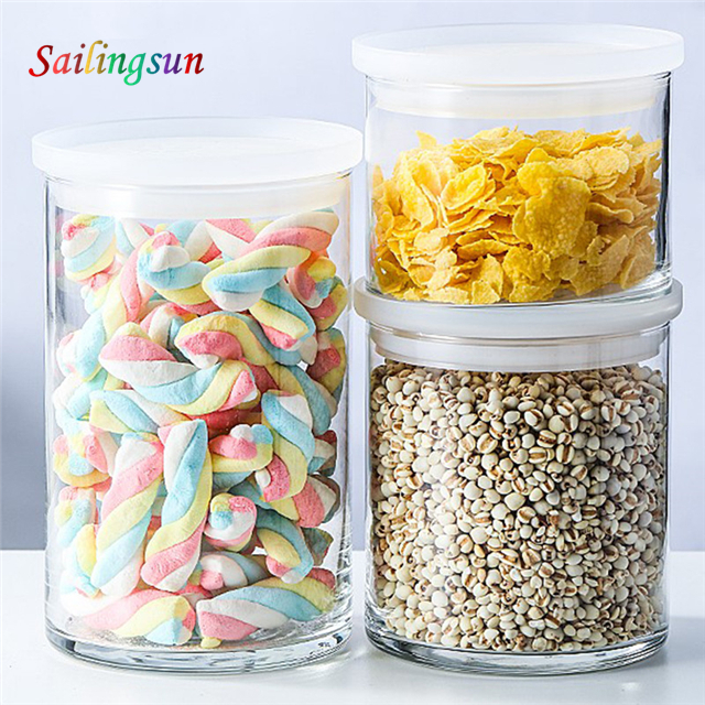 stack up stove top oven safe sealed silione stopper hand craft pyrex glass jar