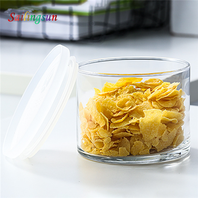 stack up stove top oven safe sealed silione stopper hand craft pyrex glass jar