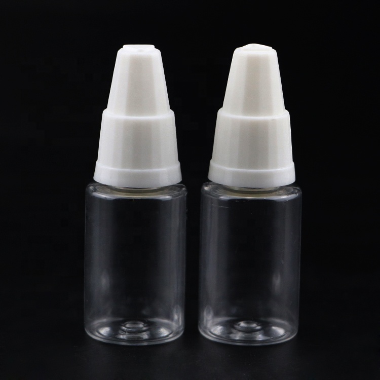 stock 10ml flacon bottles empty pet clear plastic 10ml 15ml 20ml 30ml e liquid bottle with child proof cap