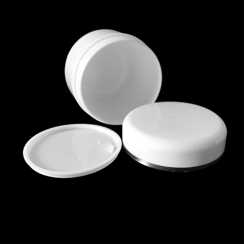 stock 150 pp White cream jar with silver edge or Skin cream packing Cosmetic packaging