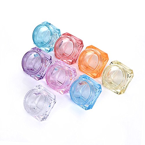 stock 5 Gram/5 ML Cosmetic Sample Empty Container Plastic Clear Cosmetic Pot Jars for Eye Shadow, Nails, Powder minimum order