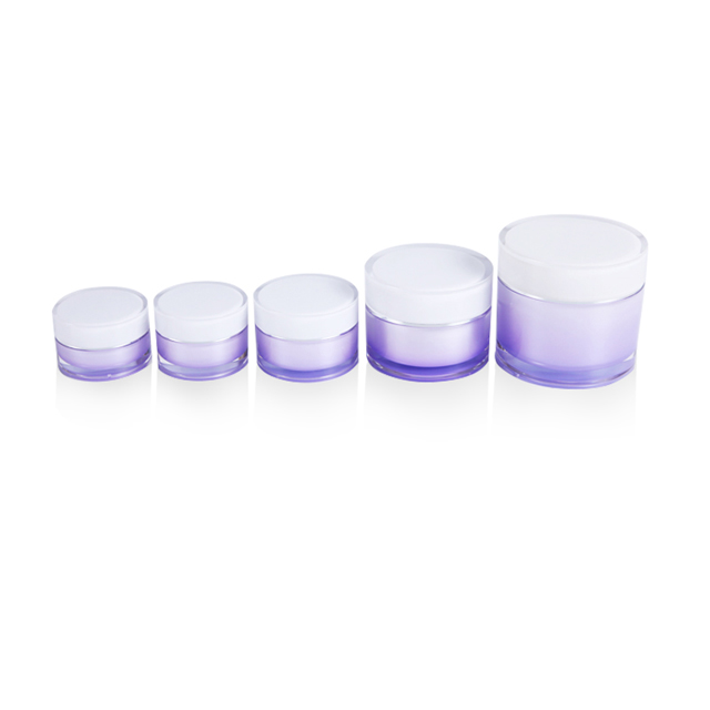 stock goods 50g Acrylic plastic jar with screw cap