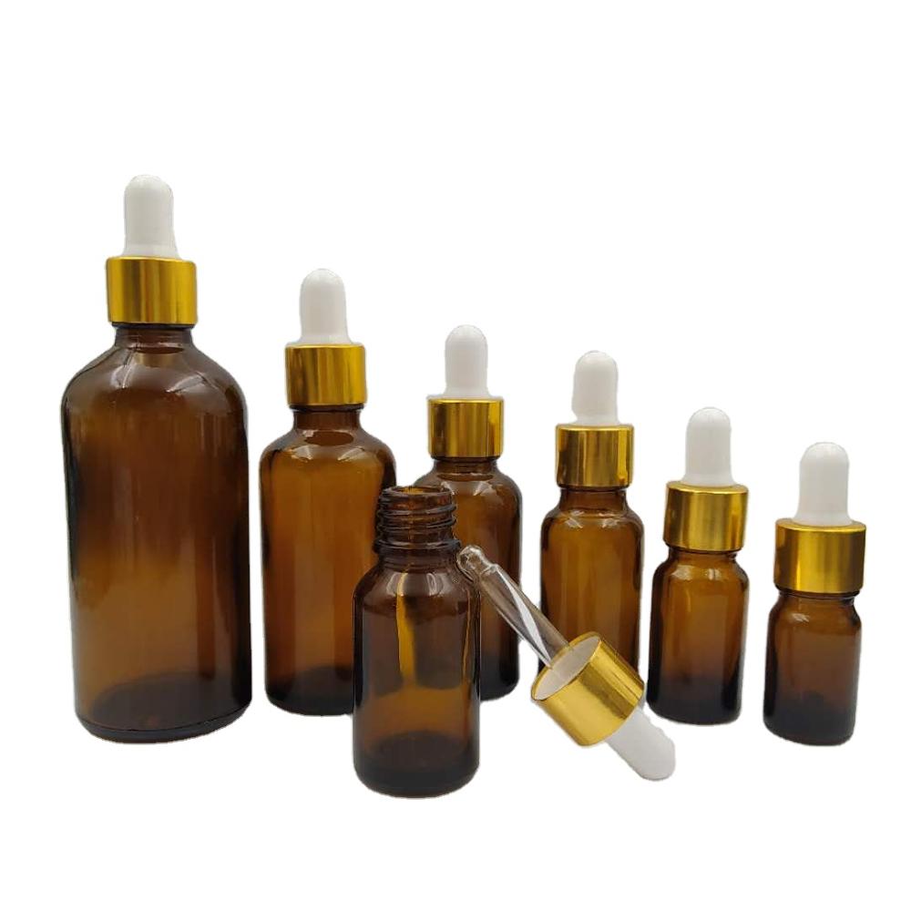stock now wholesale custom design 30ml amber glass essential oil dropper bottle