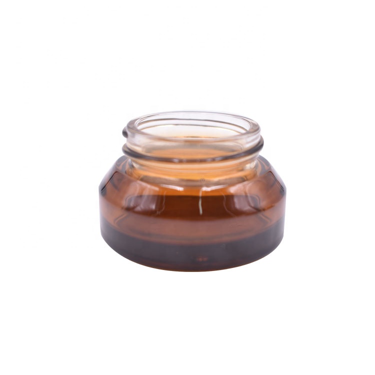 stock products best quality beauty fancy travel size cosmetics packing inclined 15ml glass jar for cream