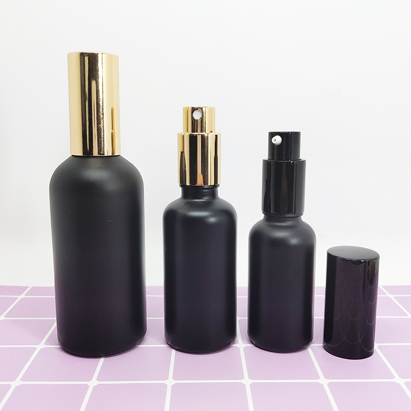 stock round 50ml frosted black glass dropper bottles for e liquid
