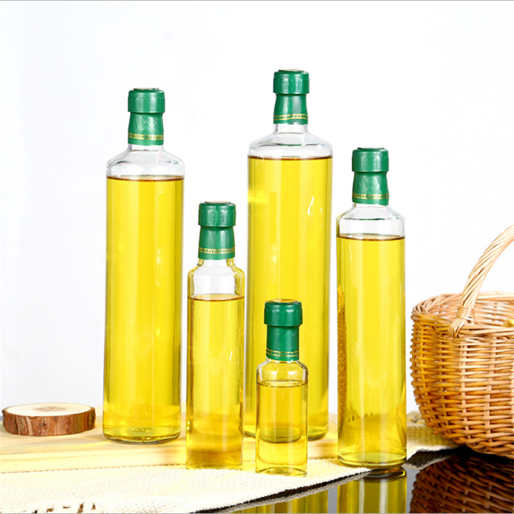 stocked 100 ml 250 ml 500 ml 750 ml dark green antique green square round olive oil cooking glass bottles