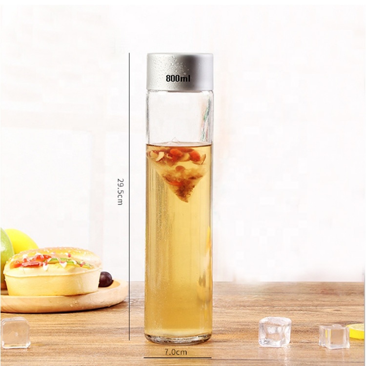 stocked free sample packaging 250ml 300ml 350ml 400ml 500ml frosted glass juice bottle for iced milk tea water homemade drinks