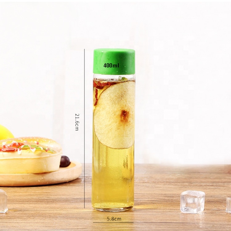 stocked free sample packaging 250ml 300ml 350ml 400ml 500ml frosted glass juice bottle for iced milk tea water homemade drinks
