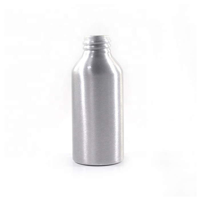 stocks cosmetic container 30ml 50ml 60ml metal aluminum spray bottle with white plastic sprayer dispenser