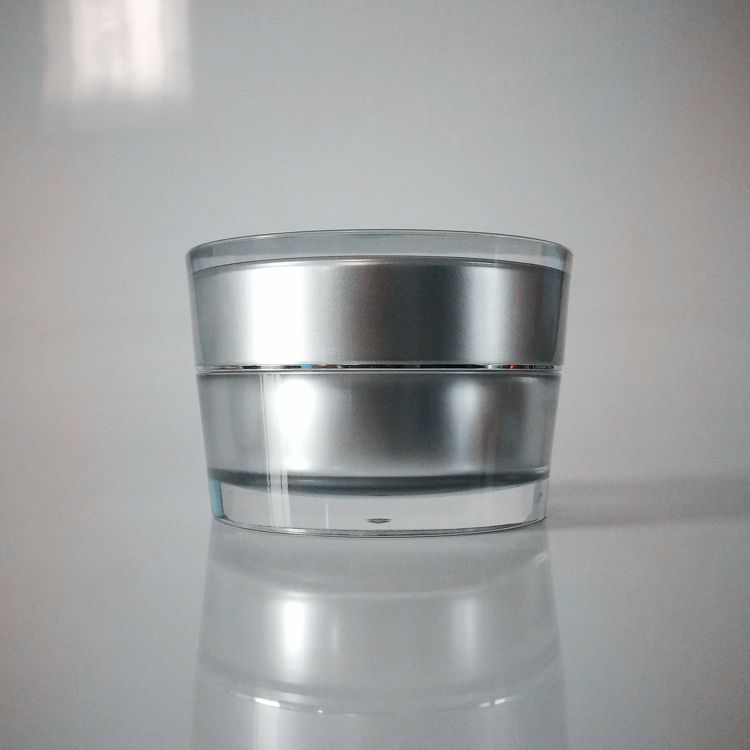 stocks small order custom logo gold Cone round shape 30ml packaging cosmetic Acrylic Jar Face Cream Jar