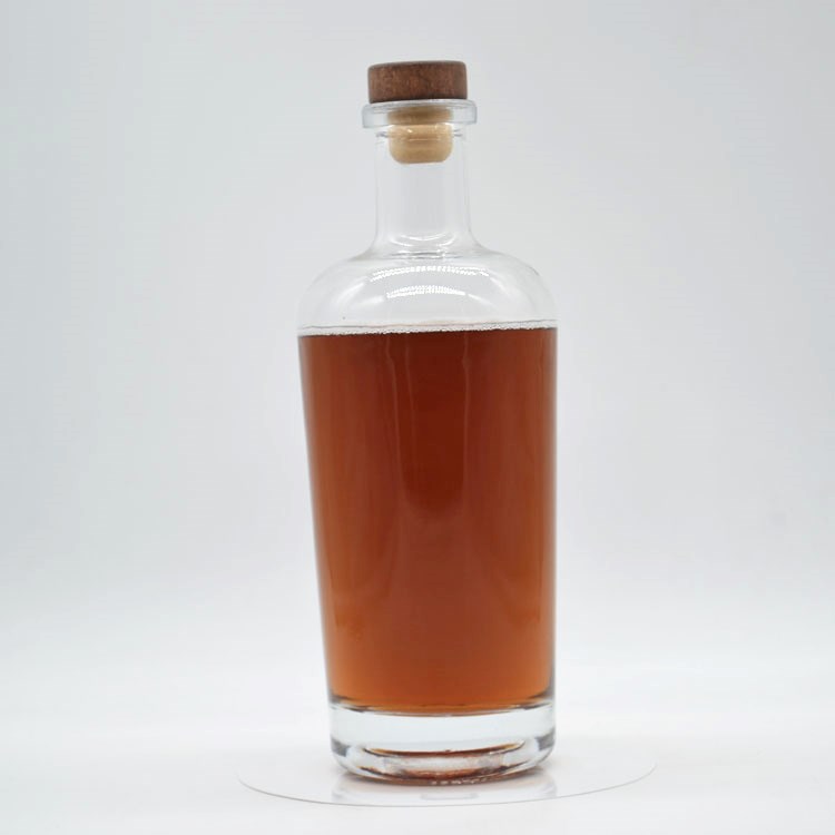 stopper custom 50cl 500ml flat shoulder 70cl 700ml glass spirit bottles gin whiskey rum vodka tequila super flint glass bottle