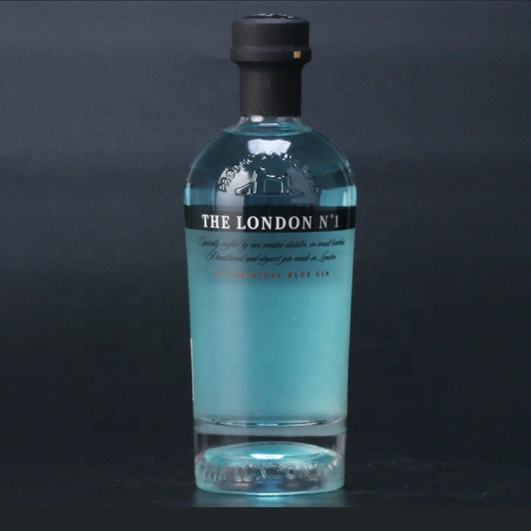 stopper custom 50cl 500ml flat shoulder 70cl 700ml glass spirit bottles gin whiskey rum vodka tequila super flint glass bottle