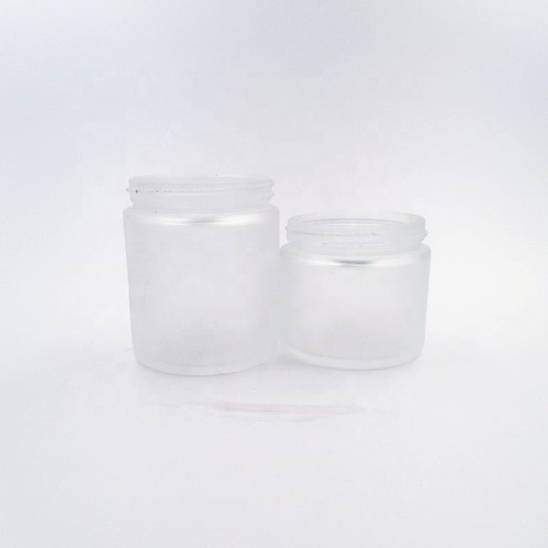 storage care weeds herbs 120ml face mist matte cream bottle 60ml frost glass jar black white smooth plastic silver aluminum lid