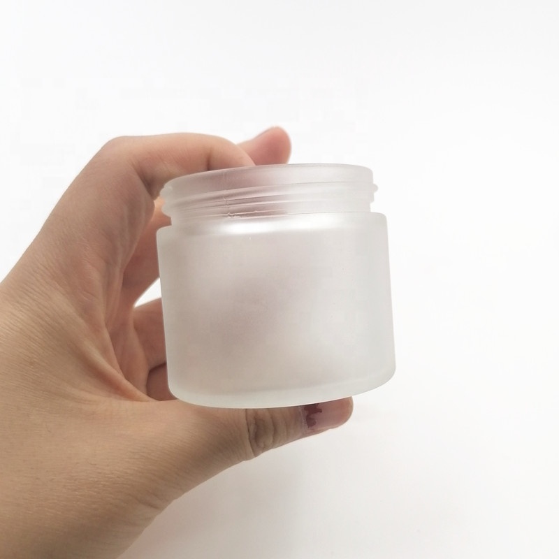 storage care weeds herbs 120ml face mist matte cream bottle 60ml frost glass jar black white smooth plastic silver aluminum lid