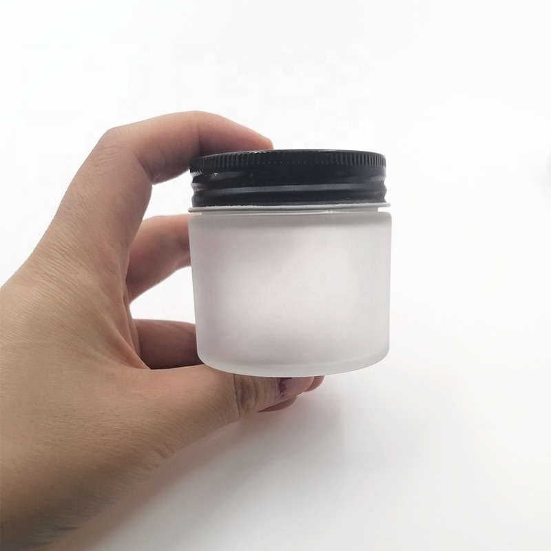 storage care weeds herbs 120ml face mist matte cream bottle 60ml frost glass jar black white smooth plastic silver aluminum lid