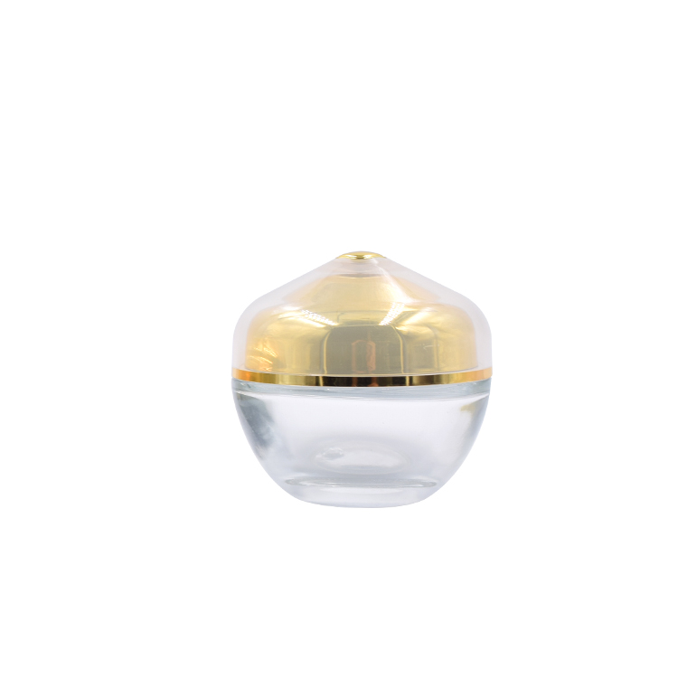 storage clear glass container skincare eye cream lotion glass jar